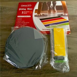 NWT Bundle Workout Resistance Bands & Core Sliders